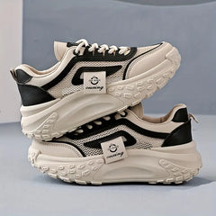 All-Day Comfort, Soaring Style: 6 cm Platform Mesh Detail Sneakers