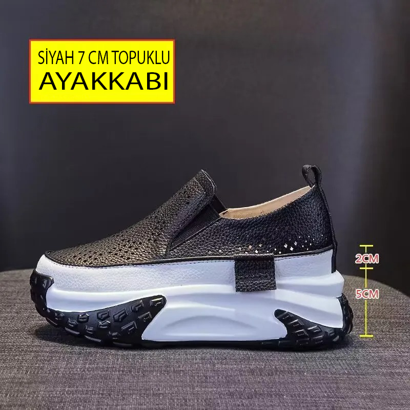 YAZA ÖZEL BOY UZATAN KONFOR: 7 CM TOPUKLU PLATFORM MUCİZESİ