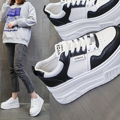 6 cm Sole Women's Platform Sneakers - Comfortable, Height Increasing, Stylish and Daily Use Sneakers