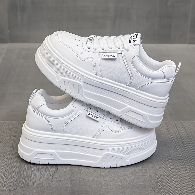 6 cm Sole Women's Platform Sneakers - Comfortable, Height Increasing, Stylish and Daily Use Sneakers