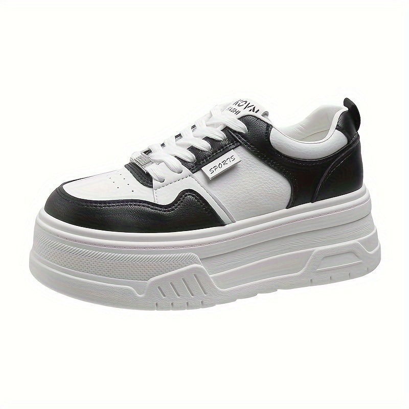 6 cm Sole Women's Platform Sneakers - Comfortable, Height Increasing, Stylish and Daily Use Sneakers