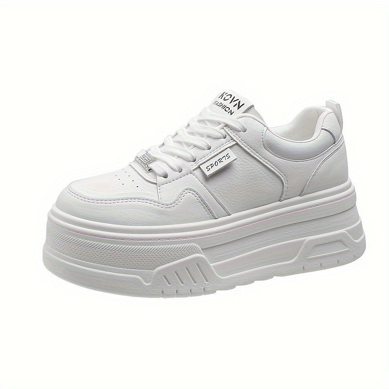 6 cm Sole Women's Platform Sneakers - Comfortable, Height Increasing, Stylish and Daily Use Sneakers