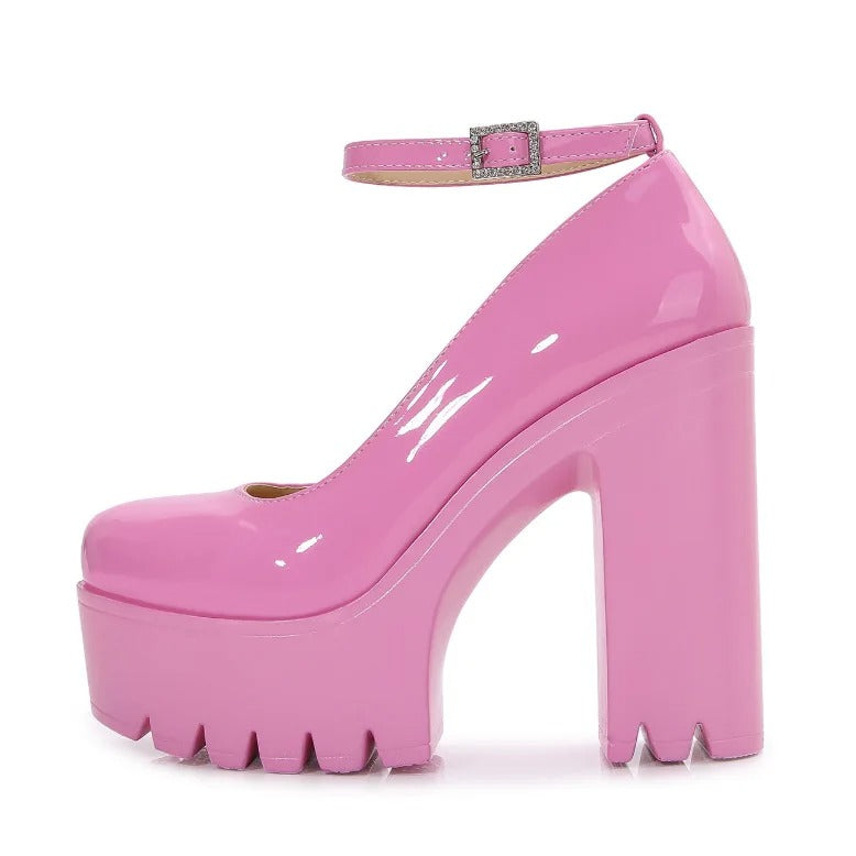 High Elegance: 14 cm Platform Classic Shoes
