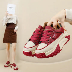 4 Renk Seçeneğiyle Ultra Konforlu Platform Sneaker – 35-40 Numara