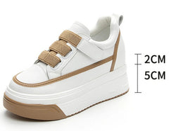 Women's Platform Sneakers | Thick Sole, Velcro Model, Stylish and Comfortable Design