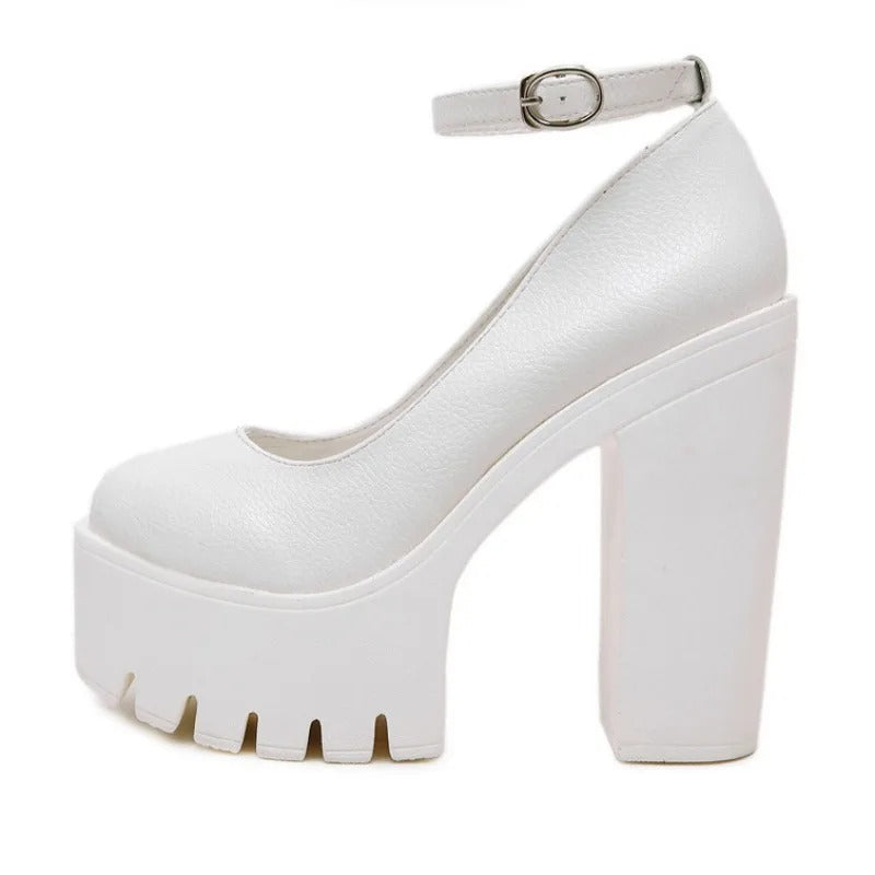 High Elegance: 14 cm Platform Classic Shoes
