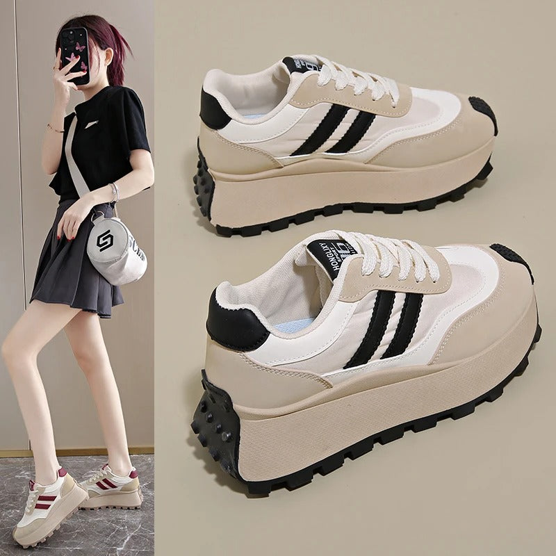 Londra Ruhuyla Yüksel: 6 CM Platform Sneaker – 3 Renk Seçeneği