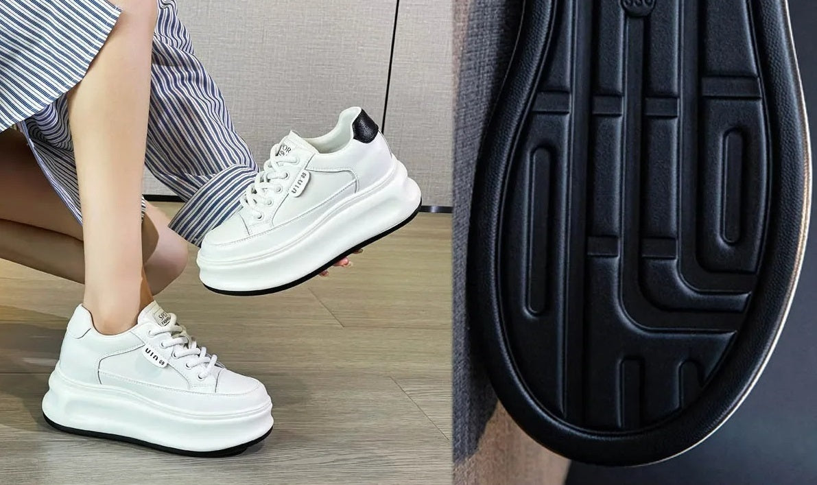 8 cm Platform Topuklu Kadın Spor Ayakkabı – Konforlu Yükseklik, Şık Adımlar