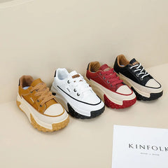 4 Renk Seçeneğiyle Ultra Konforlu Platform Sneaker – 35-40 Numara