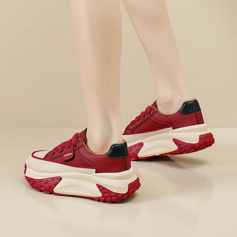 4 Renk Seçeneğiyle Ultra Konforlu Platform Sneaker – 35-40 Numara