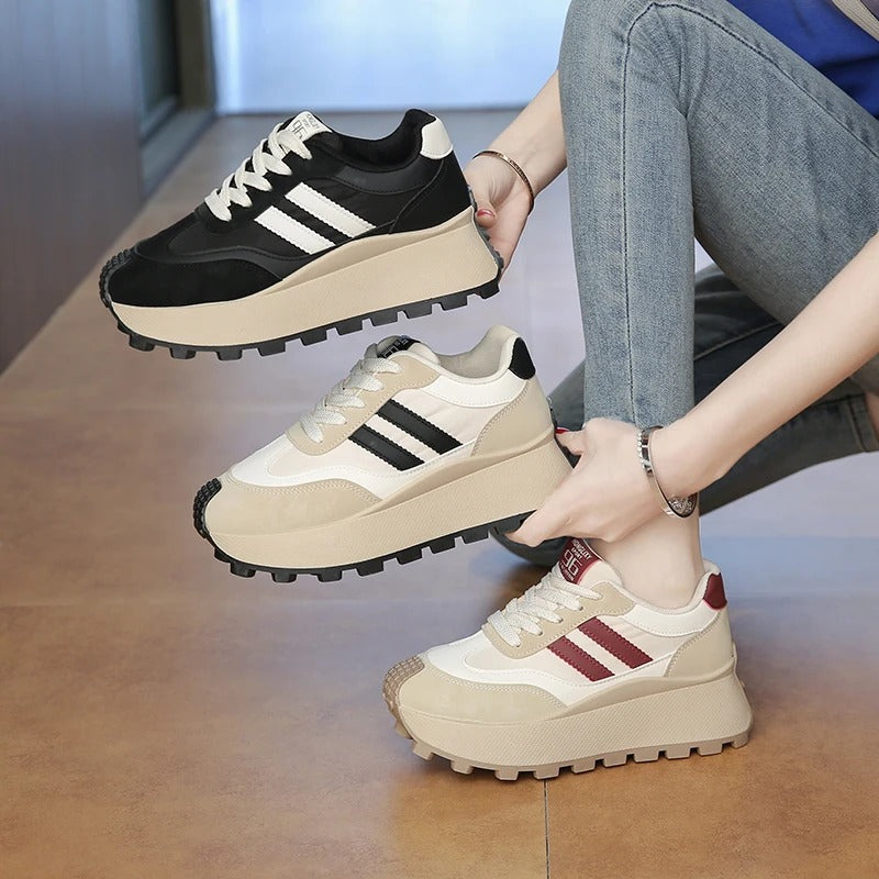 Londra Ruhuyla Yüksel: 6 CM Platform Sneaker – 3 Renk Seçeneği