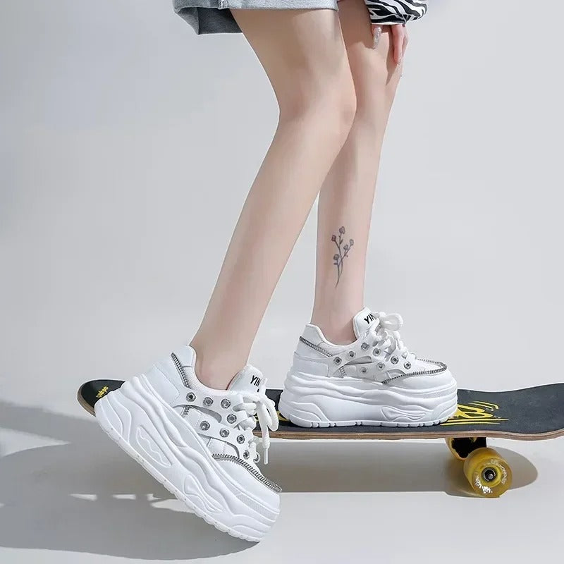 Powerful Steps with 8 cm Heeled Shoes at the Peak of Elegance