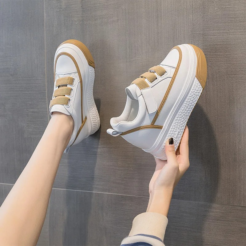 Women's Platform Sneakers | Thick Sole, Velcro Model, Stylish and Comfortable Design