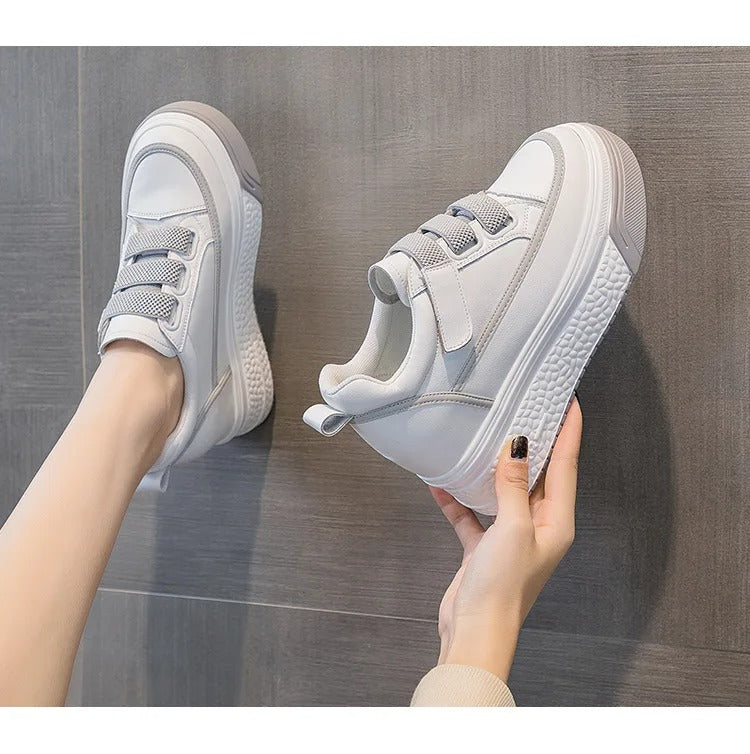 Women's Platform Sneakers | Thick Sole, Velcro Model, Stylish and Comfortable Design